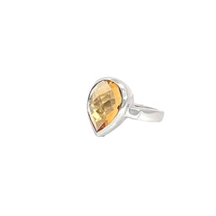 Sterling Silver Citrine Ring