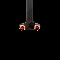 Garnet Stud Earrings