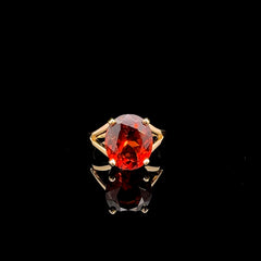 10.88ct Spessartite Garnet Ring