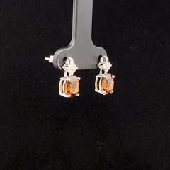 Mali Garnet Drop Earrings