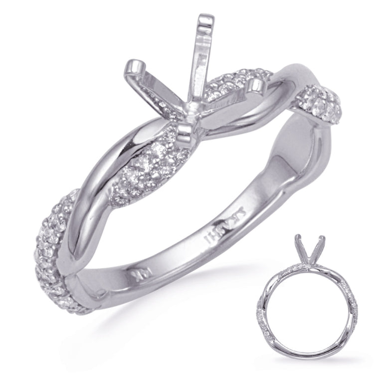 White Gold Diamond Engagement Ring