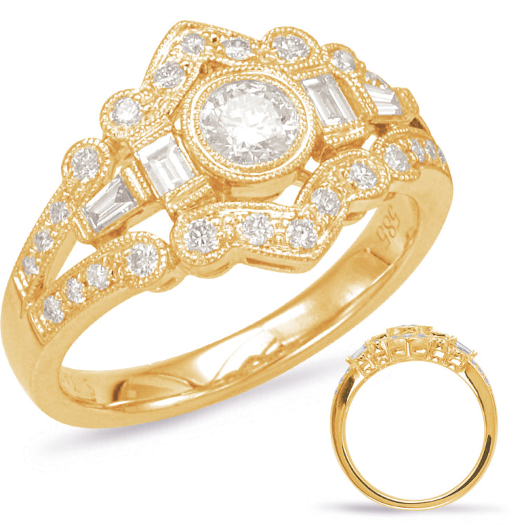 Yellow Gold Diamond Fashion Ring