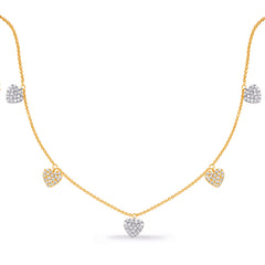 White & Yellow Gold Diamond Necklace
