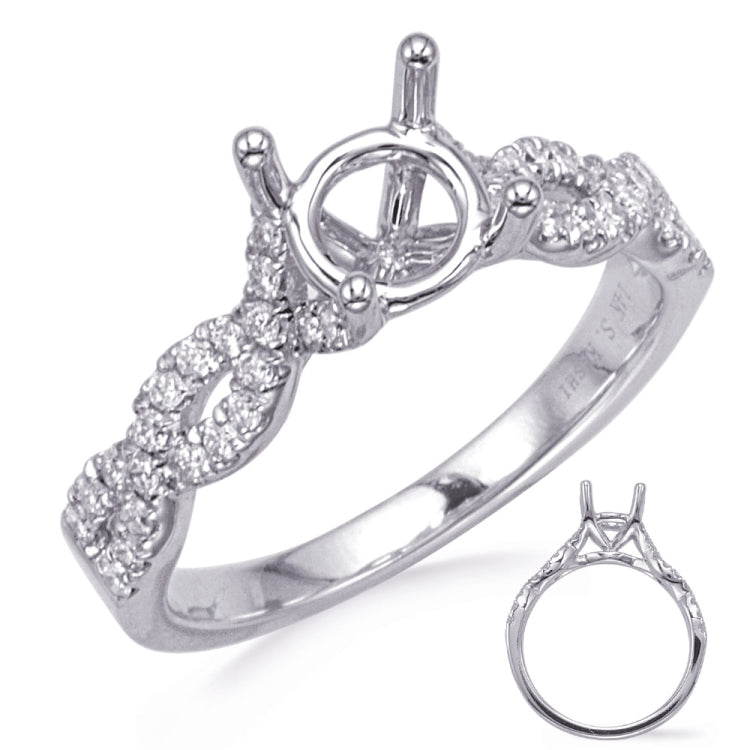 White Gold Diamond Engagement Ring