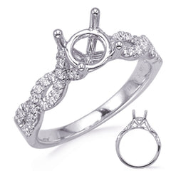 White Gold Diamond Engagement Ring