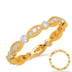 Yellow Gold Eternity Band