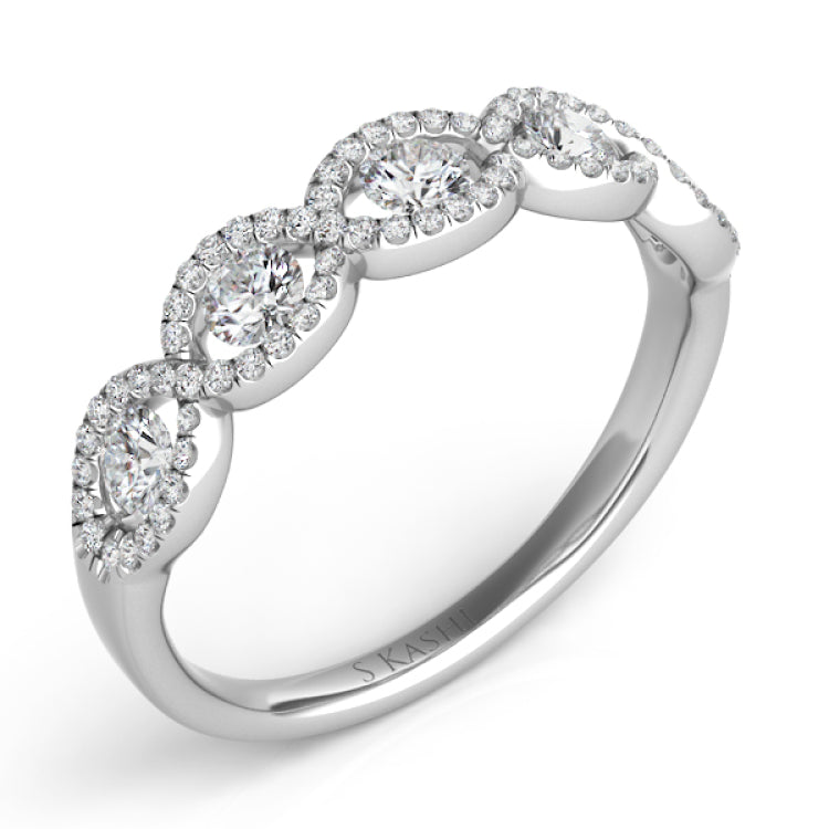 White Gold Diamond Fashion Ring