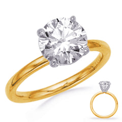 White & Yellow  Gold Engagement