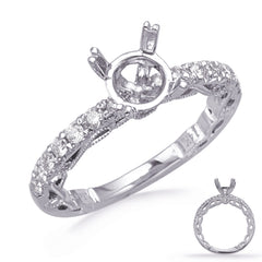 White Gold Diamond Engagement Ring