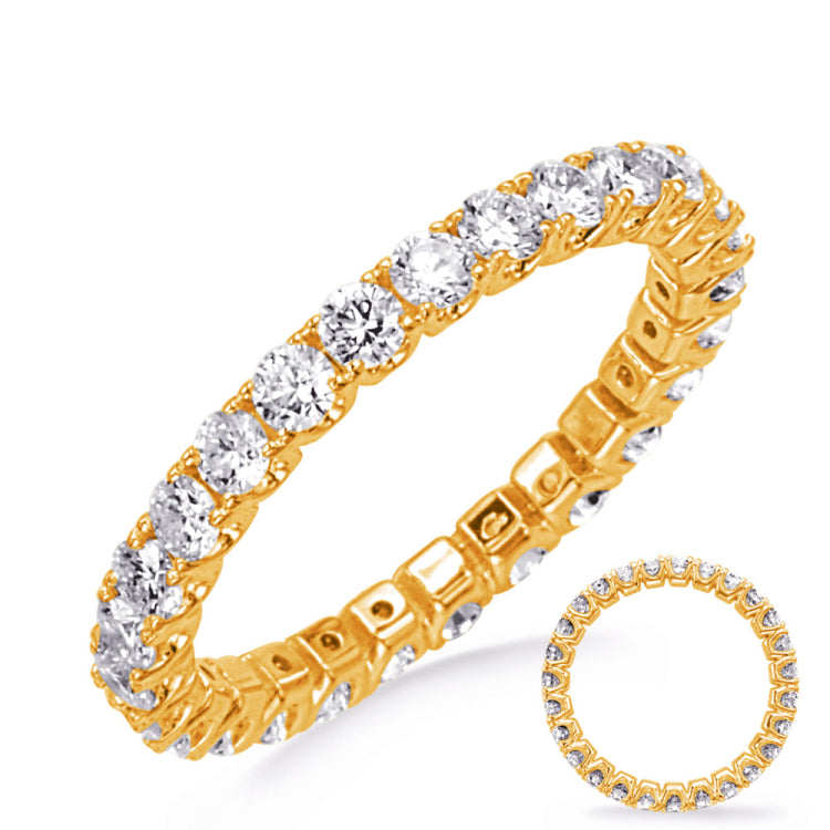 Yellow Gold Eternity Band