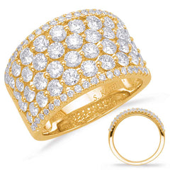 Yellow Gold Diamond Fashion Ring