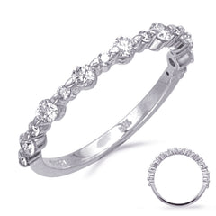 14 KT Rounds Shape White Gold Wedding Band