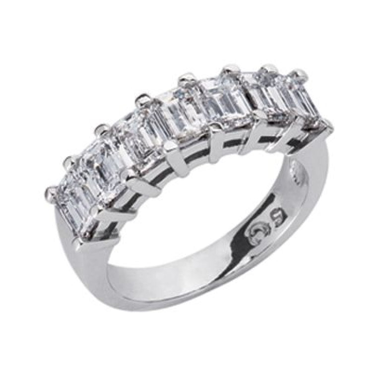 14 KT Emerald Cut Shape Emerald Cut Diamond Band
