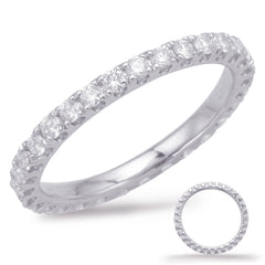 14 KT Rounds Shape White Gold Eternity Band