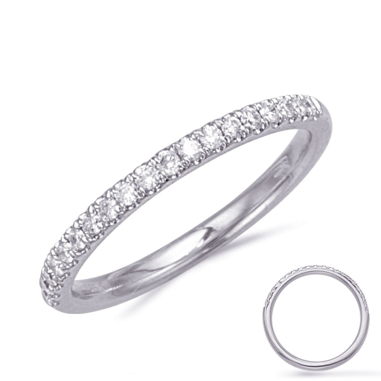 14 KT Rounds Shape White Gold Wedding Band