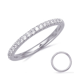 14 KT Rounds Shape White Gold Wedding Band