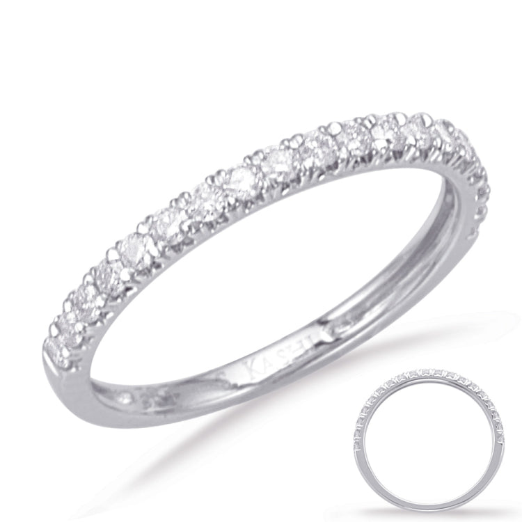 14 KT Rounds Shape White Gold Matching Band