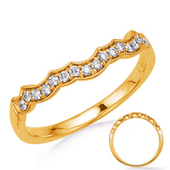 14 KT Rounds Shape Yellow Gold Wedding Band