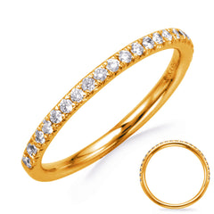 14 KT Rounds Shape Yellow Gold Wedding Band