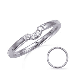 14 KT Rounds Shape White Gold Wedding Band