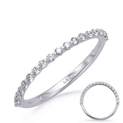 14 KT Rounds Shape White Gold Wedding Band
