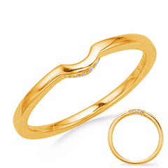 14 KT Rounds Shape Yellow Gold Wedding Band