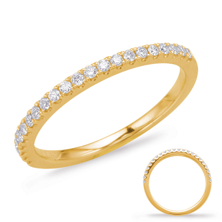 14 KT Rounds Shape Yellow Gold Matching Band