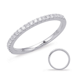 14 KT Rounds Shape White Gold Matching Band