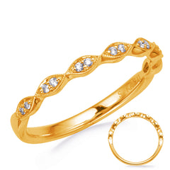 14 KT Rounds Shape Yellow Gold Matching Band
