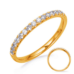 14 KT Rounds Shape Yellow Gold Wedding Band