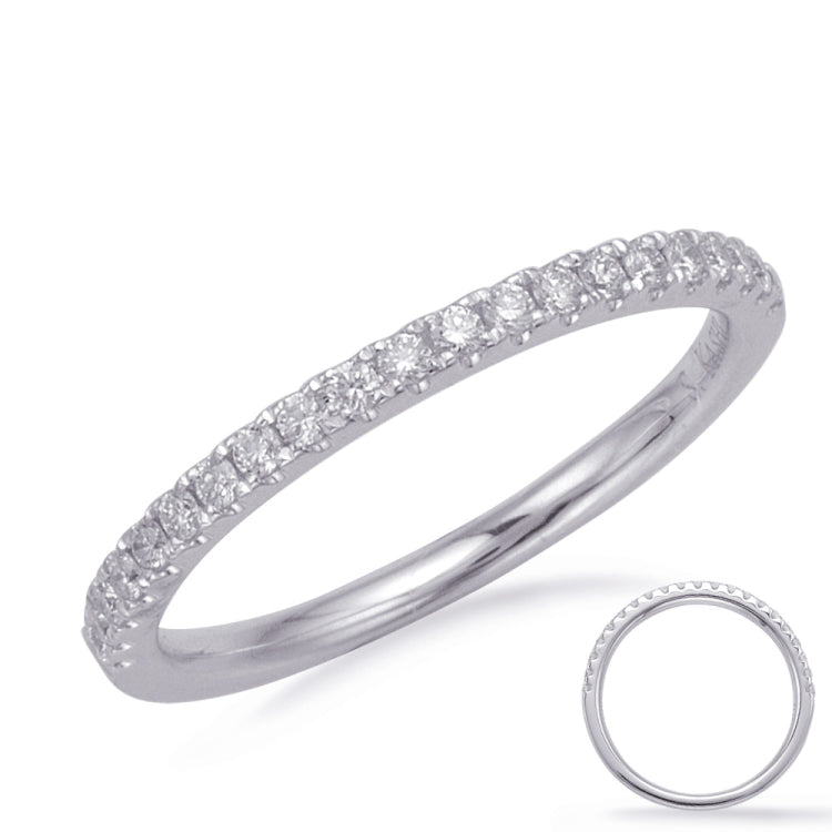 14 KT Rounds Shape White Gold Matching Band