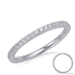 14 KT Rounds Shape White Gold Matching Band