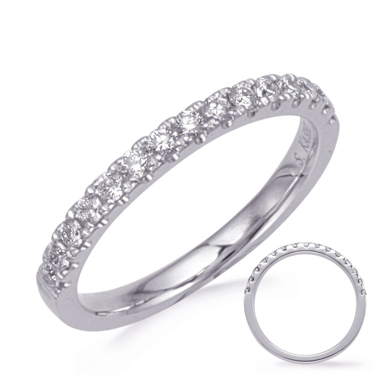 14 KT Rounds Shape White Gold Wedding Band