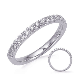 14 KT Rounds Shape White Gold Wedding Band