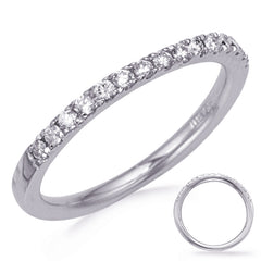 14 KT Rounds Shape White Gold Diamond Wedding Band