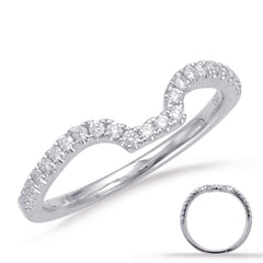 14 KT Rounds Shape White Gold Matching Band