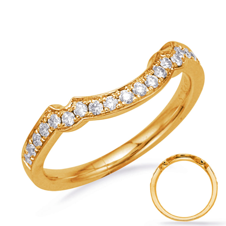 14 KT Rounds Shape Yellow Gold Wedding Band