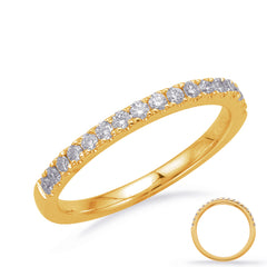 14 KT Rounds Shape Yellow Gold Matching Band