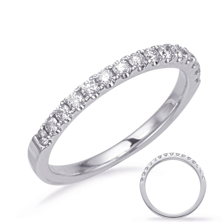 14 KT Rounds Shape White Gold Wedding Band