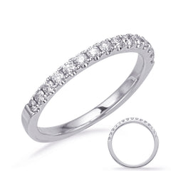 14 KT Rounds Shape White Gold Wedding Band