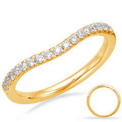 14 KT Rounds Shape Yellow Gold Matching Band