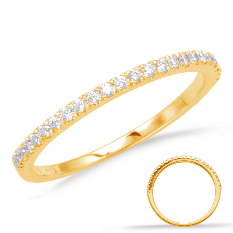 14 KT Rounds Shape Yellow Gold Matching Band