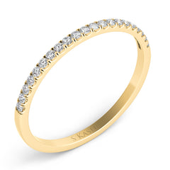 14 KT Rounds Shape Yellow Gold Matching Band