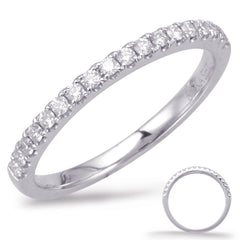 14 KT Rounds Shape White Gold Matching Band