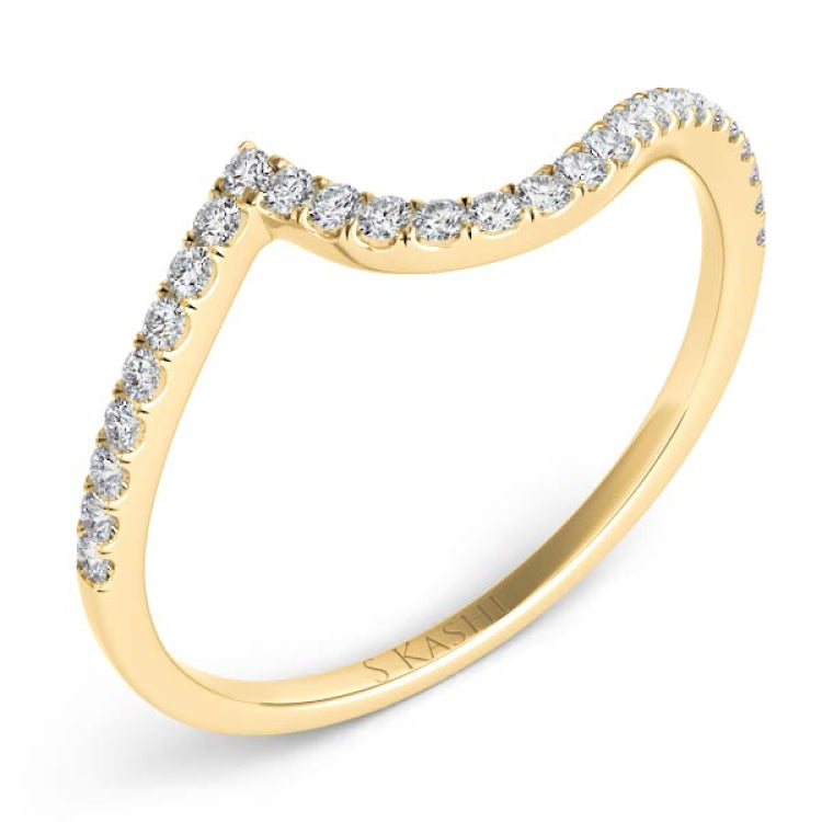 14 KT Rounds Shape Yellow Gold Matching Band