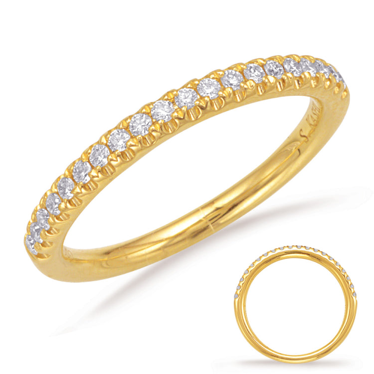 14 KT Rounds Shape Yellow Gold Matching Band
