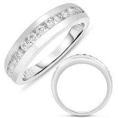 14 KT Rounds Shape White Gold Wedding Band