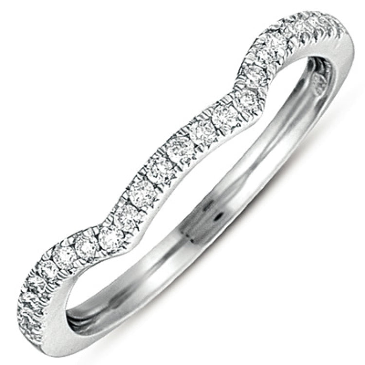 14 KT Rounds Shape White Gold Matching Band For En7278