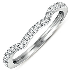 14 KT Rounds Shape White Gold Matching Band For En7278