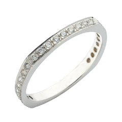 14 KT Rounds Shape White Gold Pave Ring